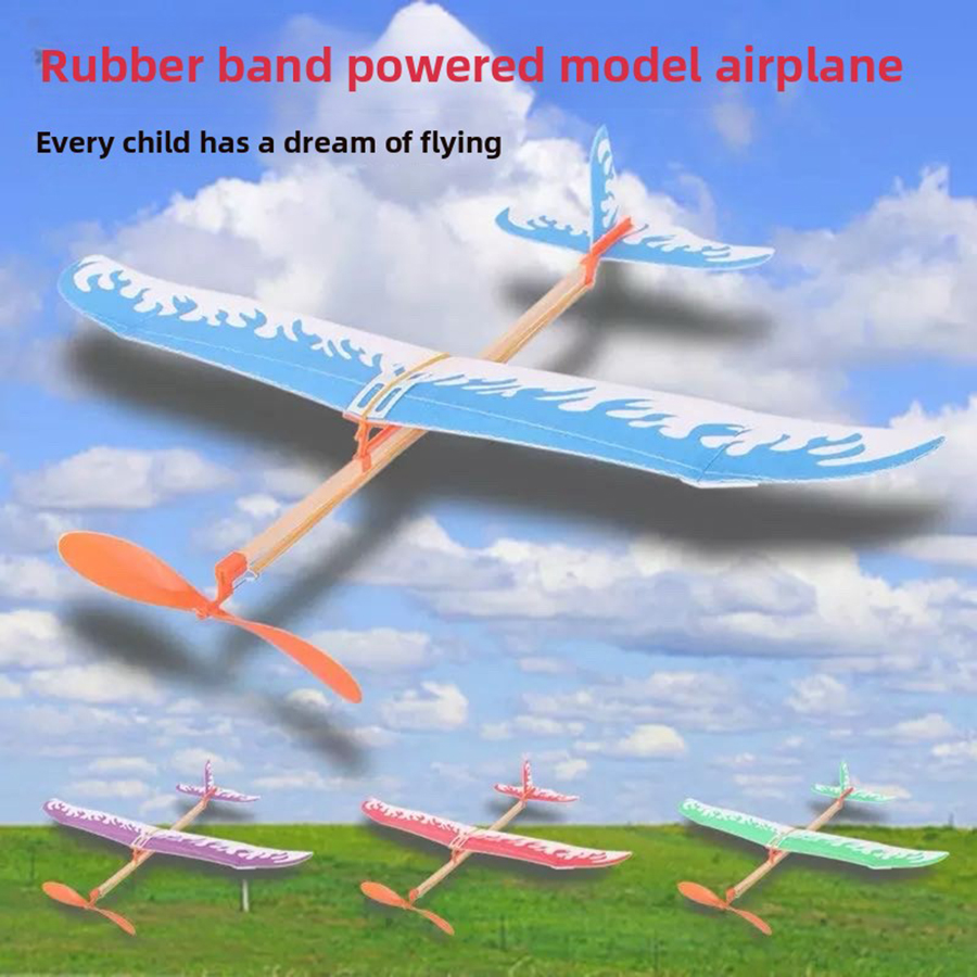 Kids Outdoor Kit - DIY Rubber Band Airplanes Powered Glider