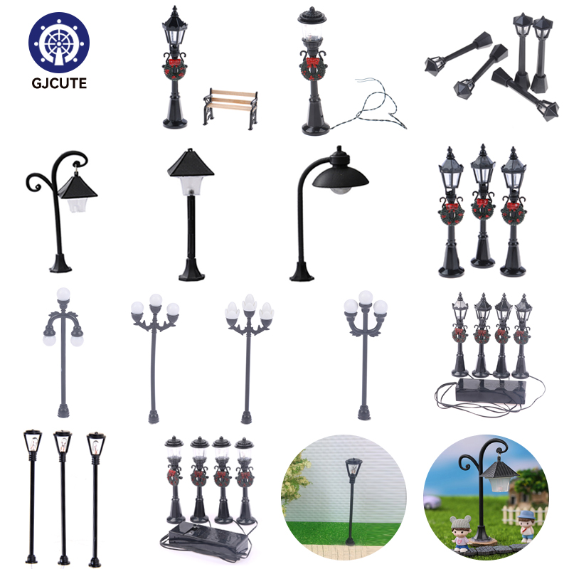 Kids Outdoor Cubby House - Miniature Christmas Street Lamp Post LED