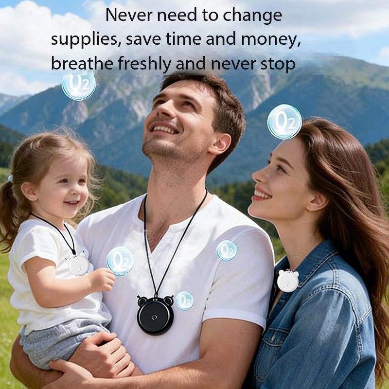 Kids Outdoor Air Quality - Portable Air Purifier Necklace for Kids