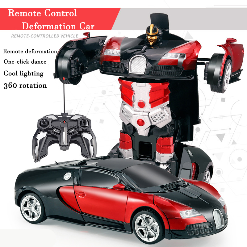 Kids Outdoor Adventure - 2in1 Electric RC Car Transformation Robots