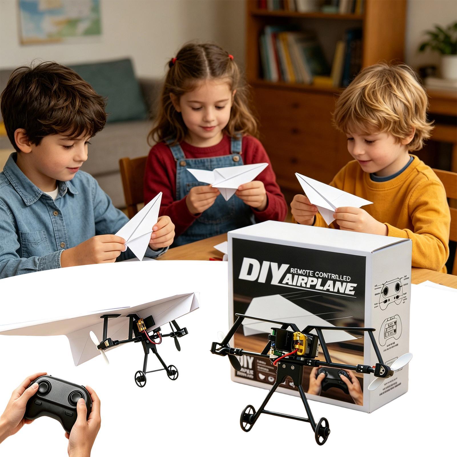 Kids Outdoor Adventure - DIY RC Paper Airplane Kit Plane