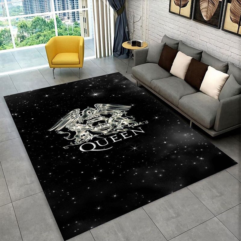 Q Kids Outdoor - Retro Q-Queen Band Non-Slip Area Rug