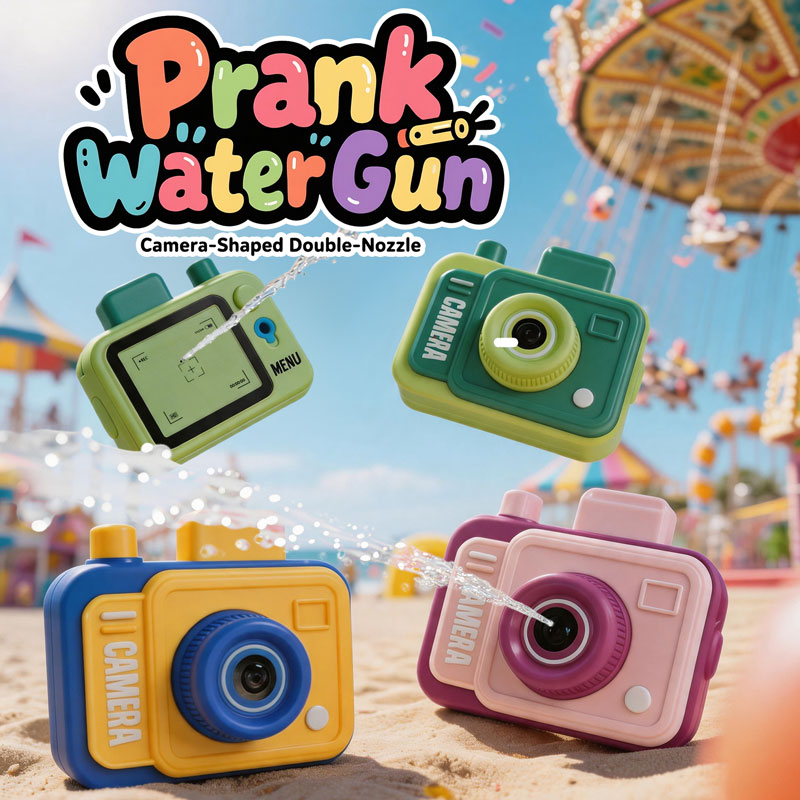 Water Gun Soaker - Double-sided Water Gun Camera Water Prank