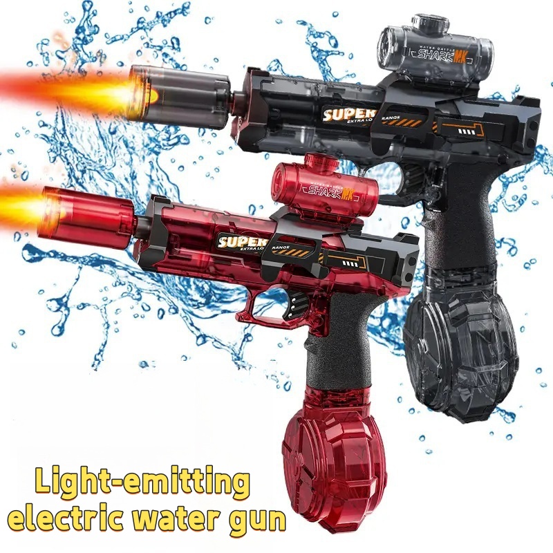 Water Gun Soaker - Led Light Emitting Electric Water Gun