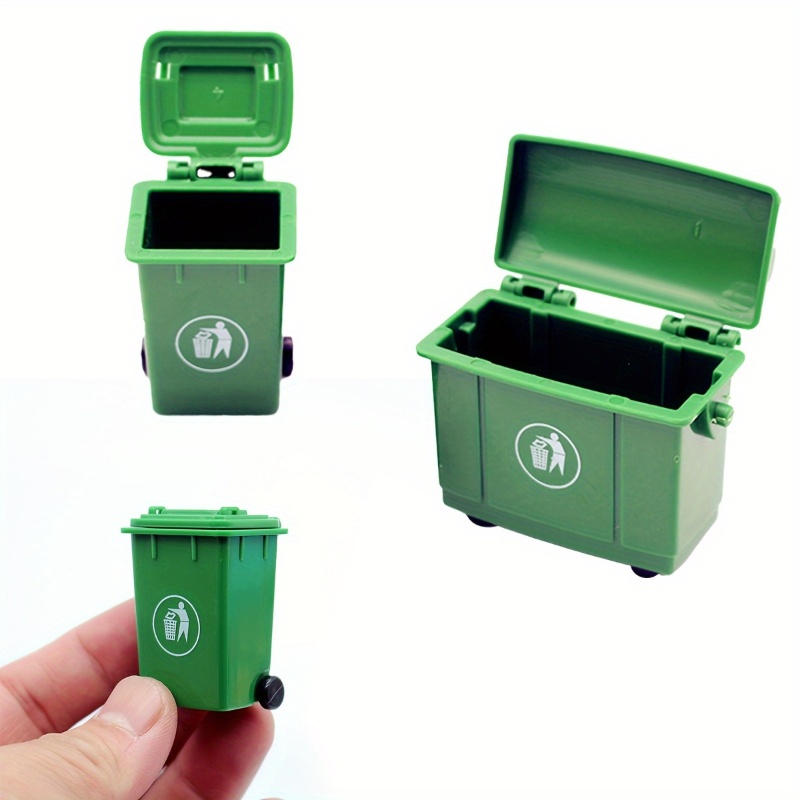 Kids Outdoor Doll House - 2 Pcs Simulation Curbside Trash Bin