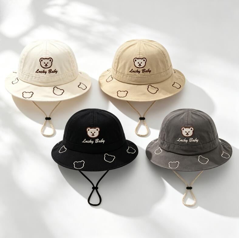 2026 Cute Cartoon Bear Baby Bu - Kids Outdoor Hat 评论和价格