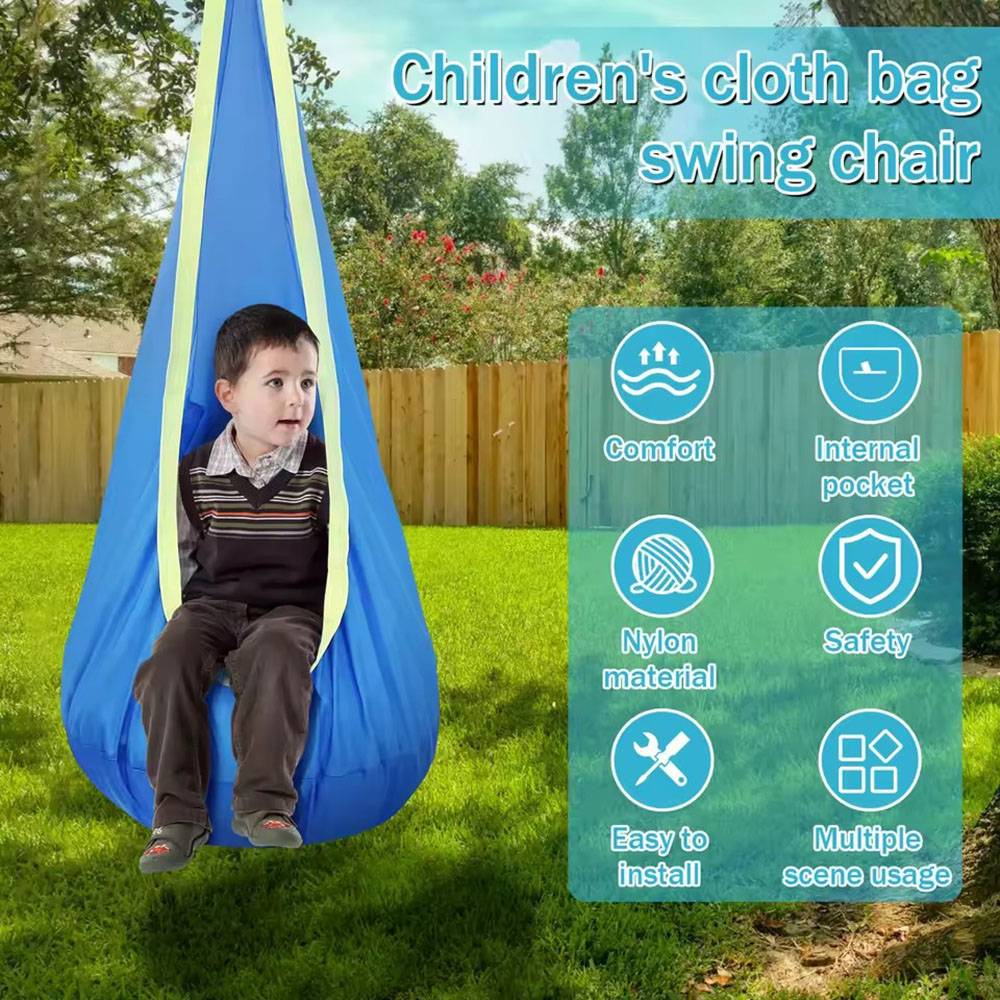Kids Pod Swing Seat Nylon Hang - Kids Outdoor Swing Set 评论和价格