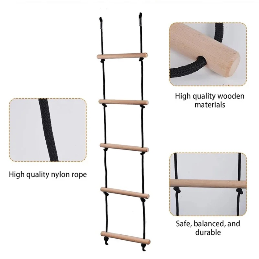 Children Climbing Rope Ladder  - Kids Outdoor Swing Set 评论和价格