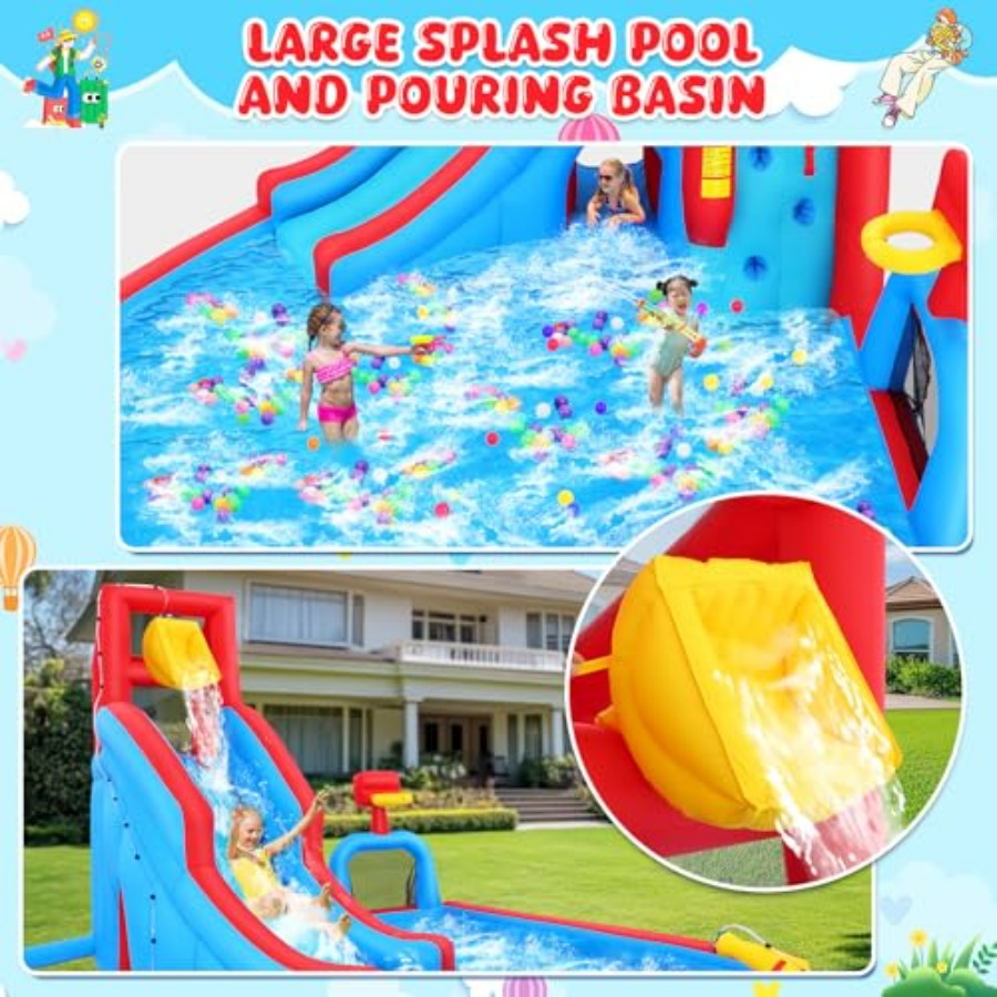 Backyard outdoor water slide i - Kids Outdoor Water Park 评论和价格