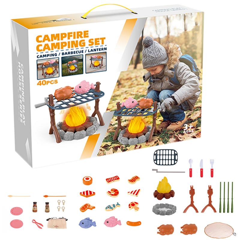 Kids Pretend Camping Set Mini  - Kids Outdoor Grill Set 评论和价格