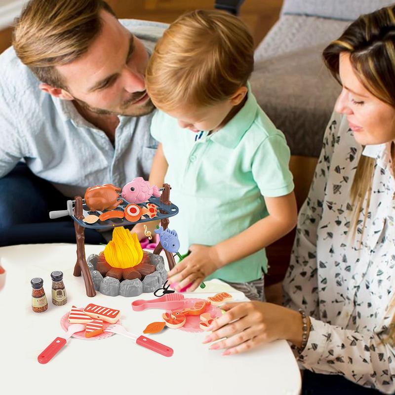 Kids Pretend Camping Set Mini  - Kids Outdoor Grill Set 评论和价格