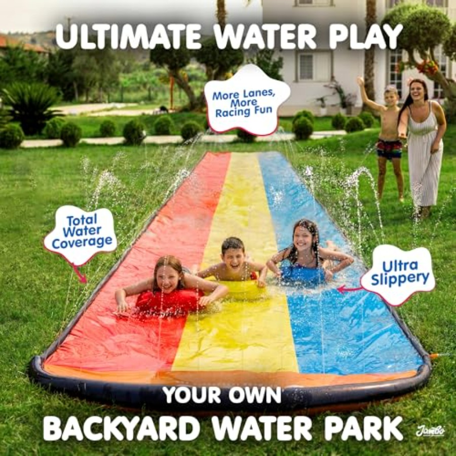 Backyard outdoor water fun for - Kids Outdoor Water Slide 评论和价格