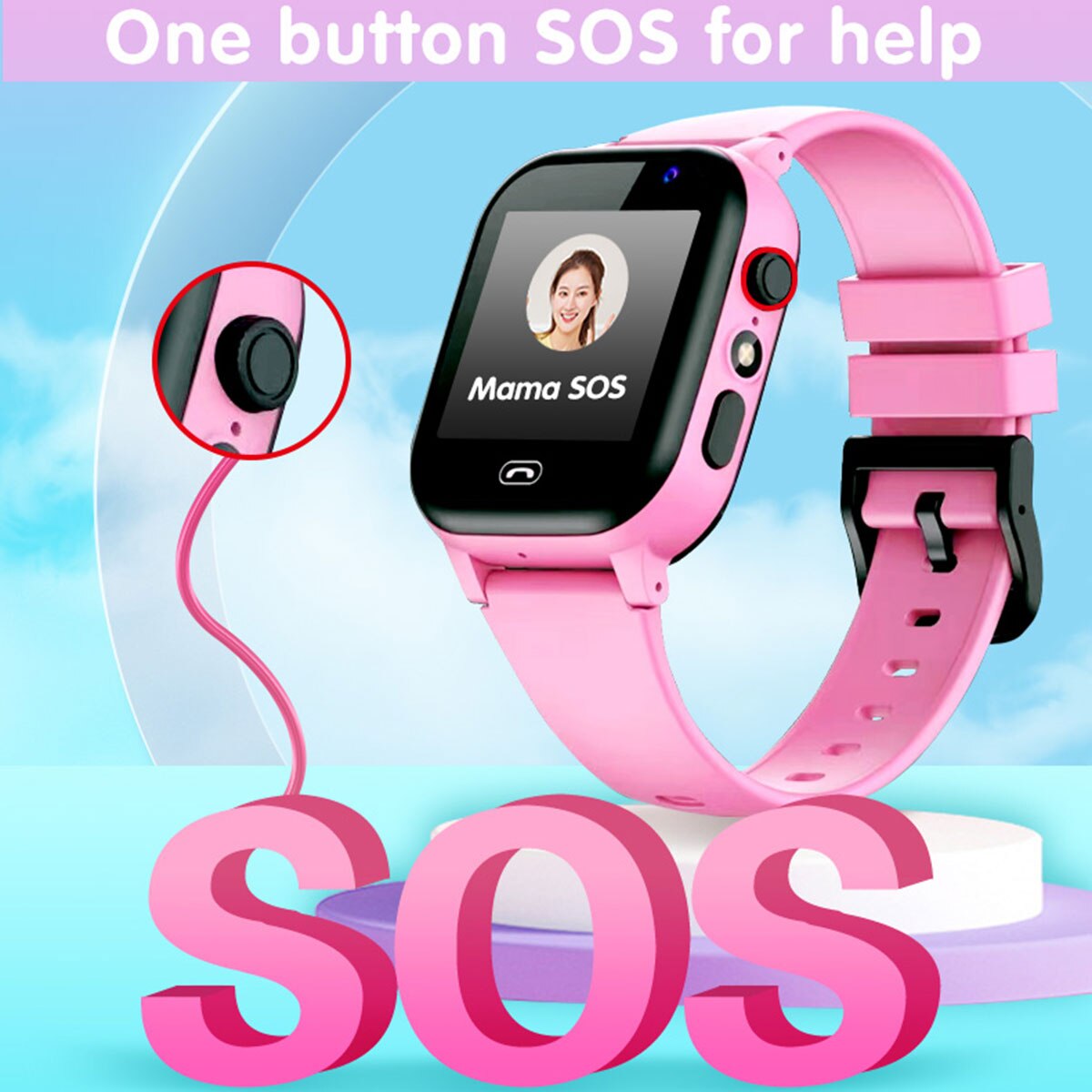Kids Smart Watch SOS Call Outd - Kids Outdoor Wear 评论和价格