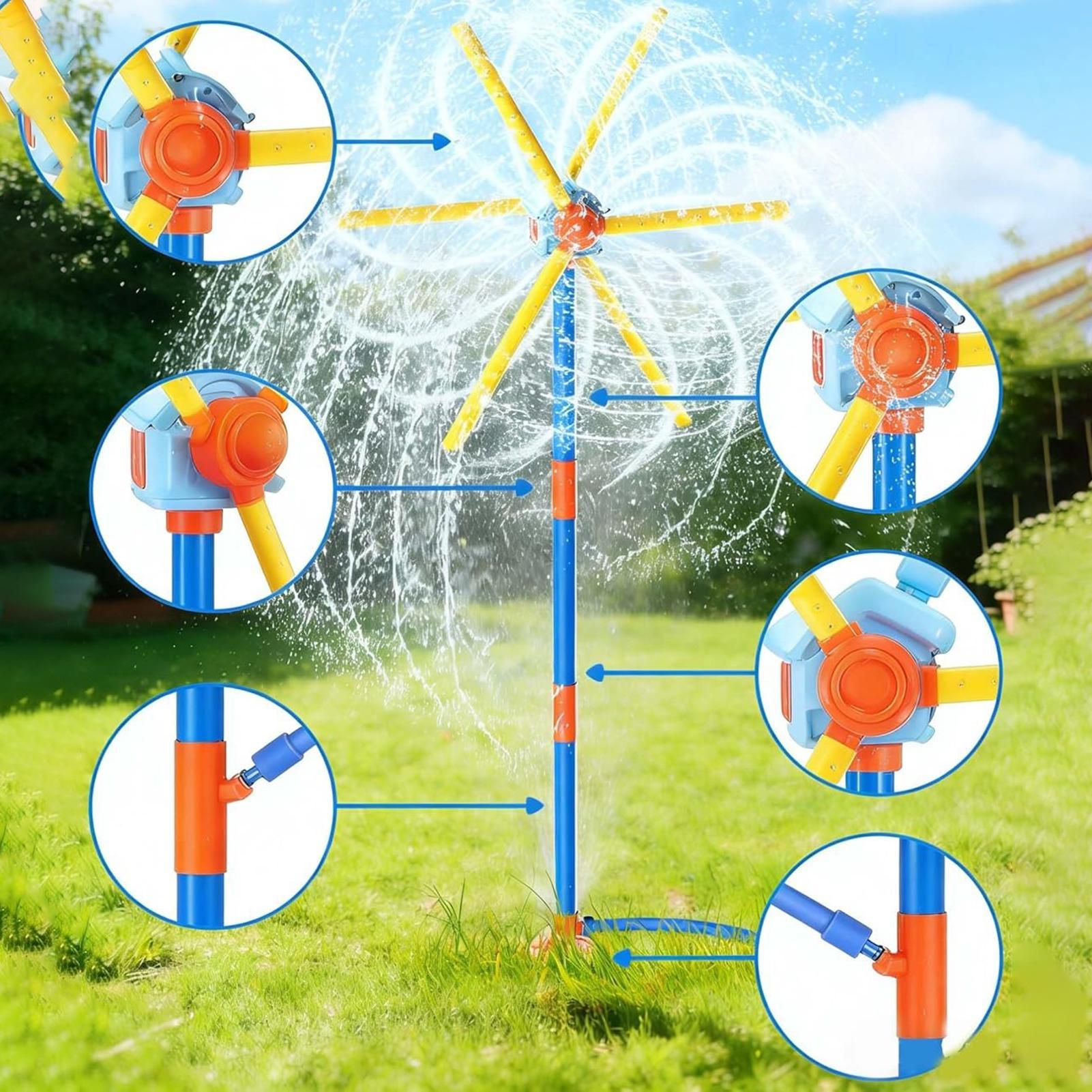 Kids Sprinkler Windmill Fun Sp - Kids Outdoor Water Park 评论和价格