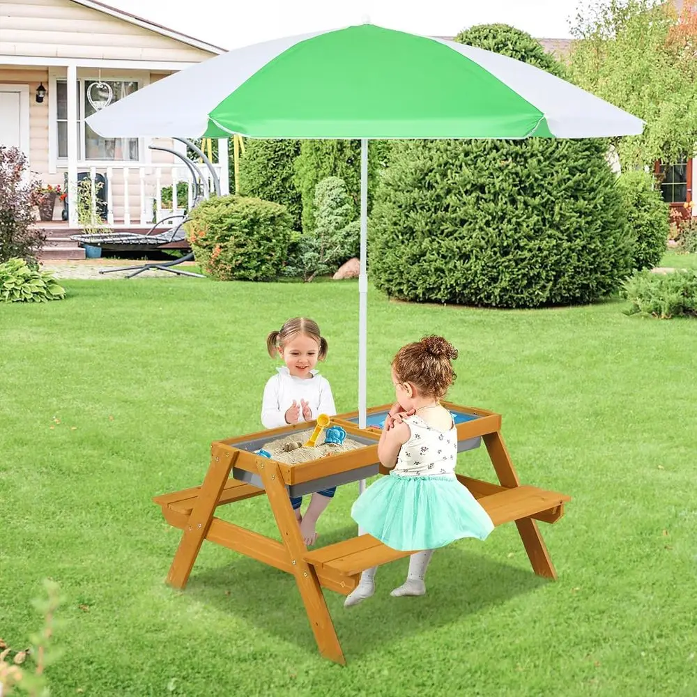 3-in-1 Height-Adjustable Umbre - Kids Outdoor Umbrella 评论和价格