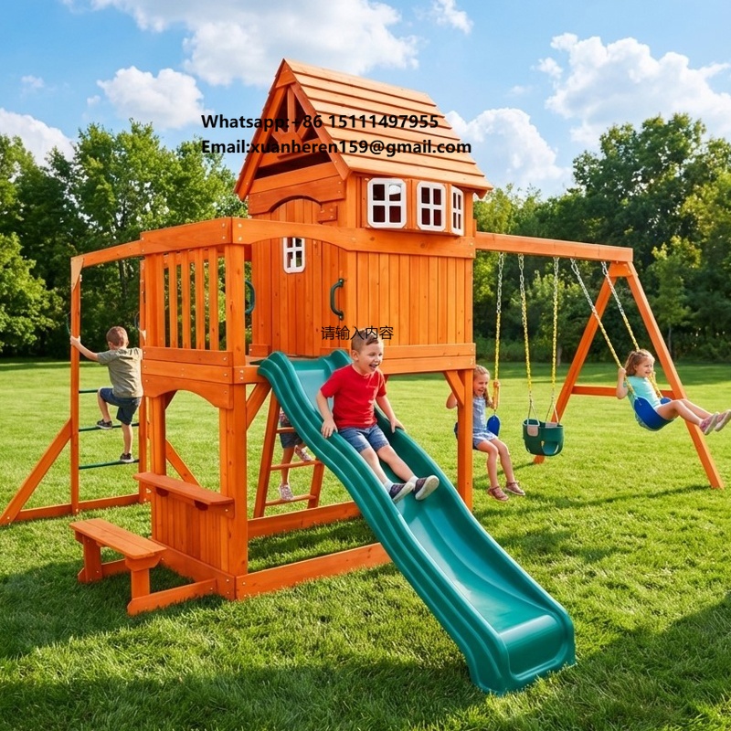Large Outdoor Amusement Equipm - Kids Outdoor Swing Set 评论和价格
