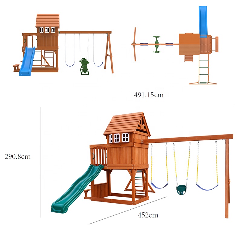 Large Outdoor Amusement Equipm - Kids Outdoor Swing Set 评论和价格