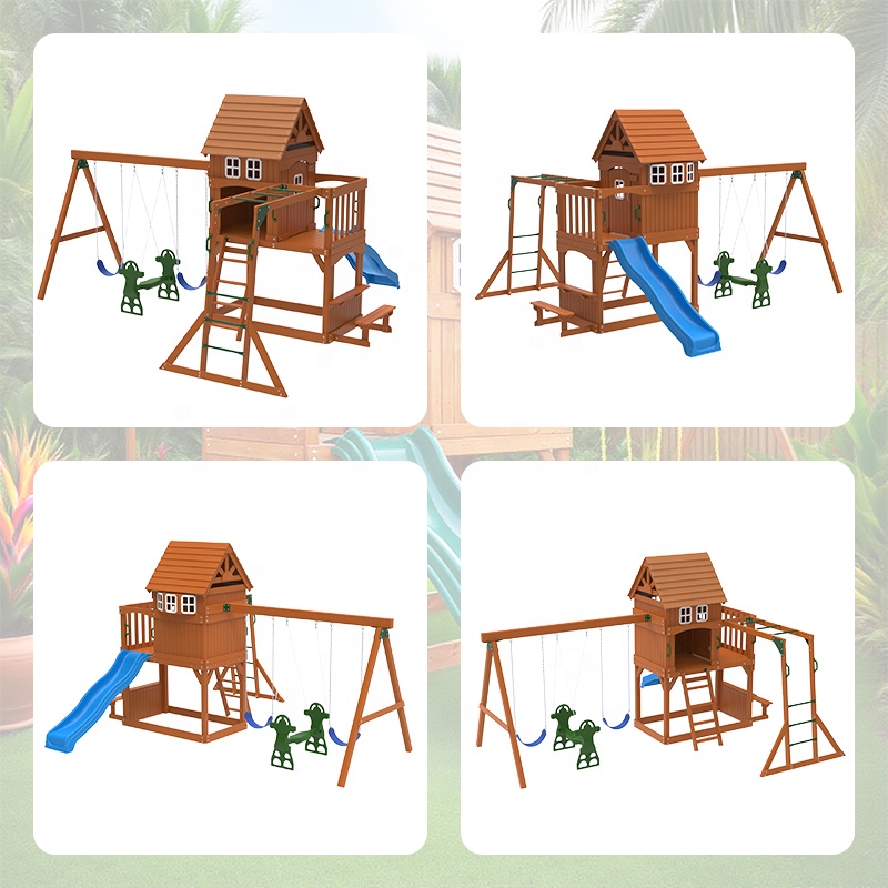 Large Outdoor Amusement Equipm - Kids Outdoor Swing Set 评论和价格