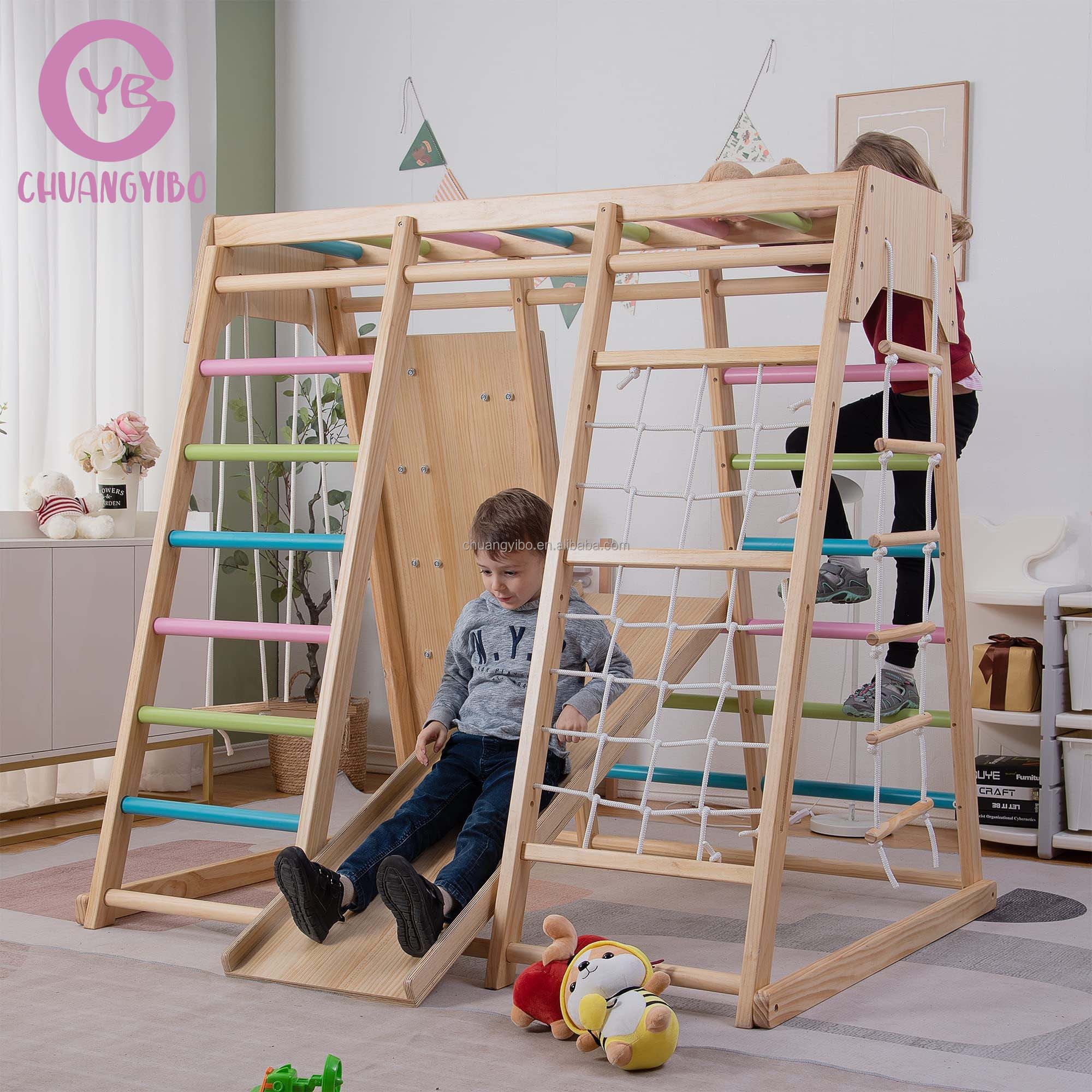 Climbing Walls Amusement Park  - Kids Outdoor Swing Set 评论和价格