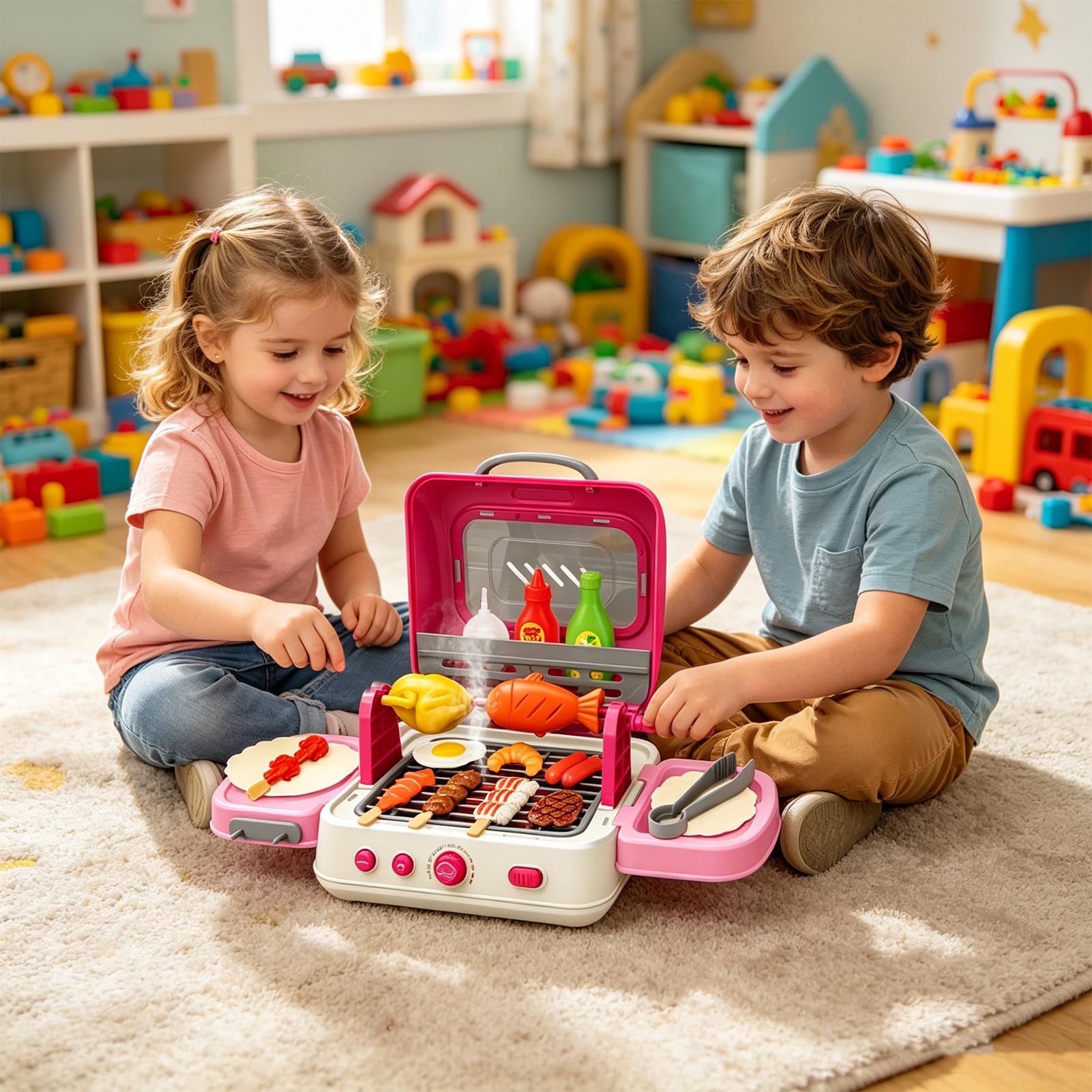 Kids Outdoor Grill Playset Int - Kids Outdoor Grill Set 评论和价格
