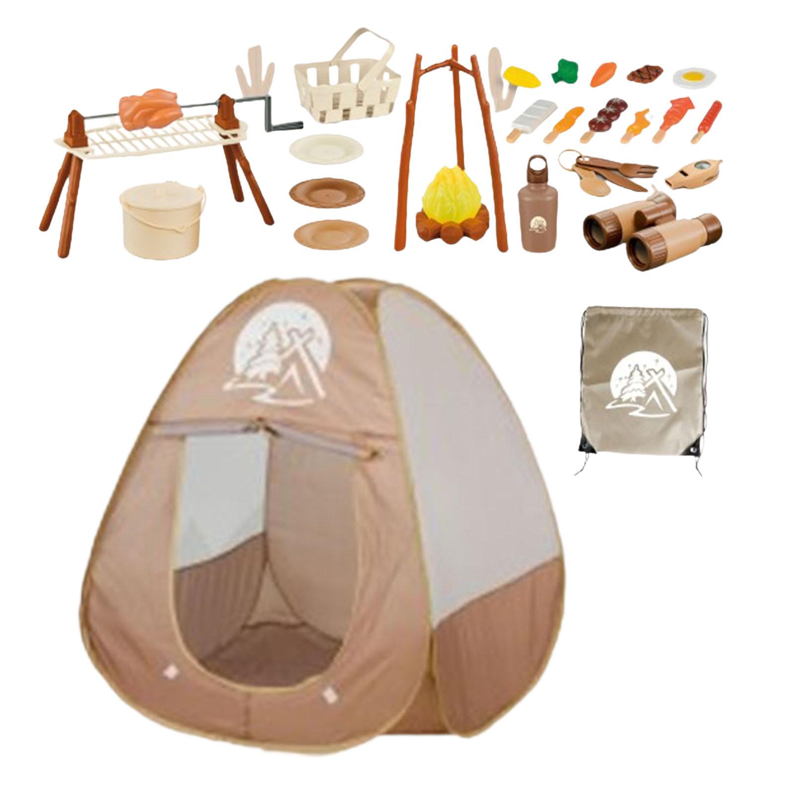 34Pcs Kids Camping Set Picnic  - Kids Outdoor Grill Set 评论和价格