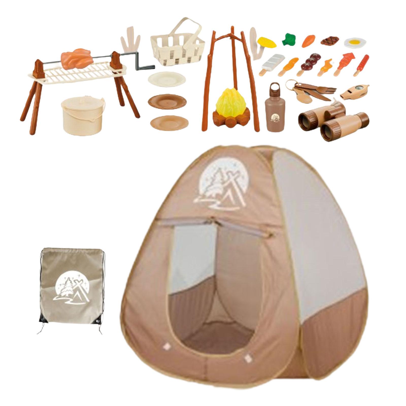 34Pcs Kids Camping Set Picnic  - Kids Outdoor Grill Set 评论和价格