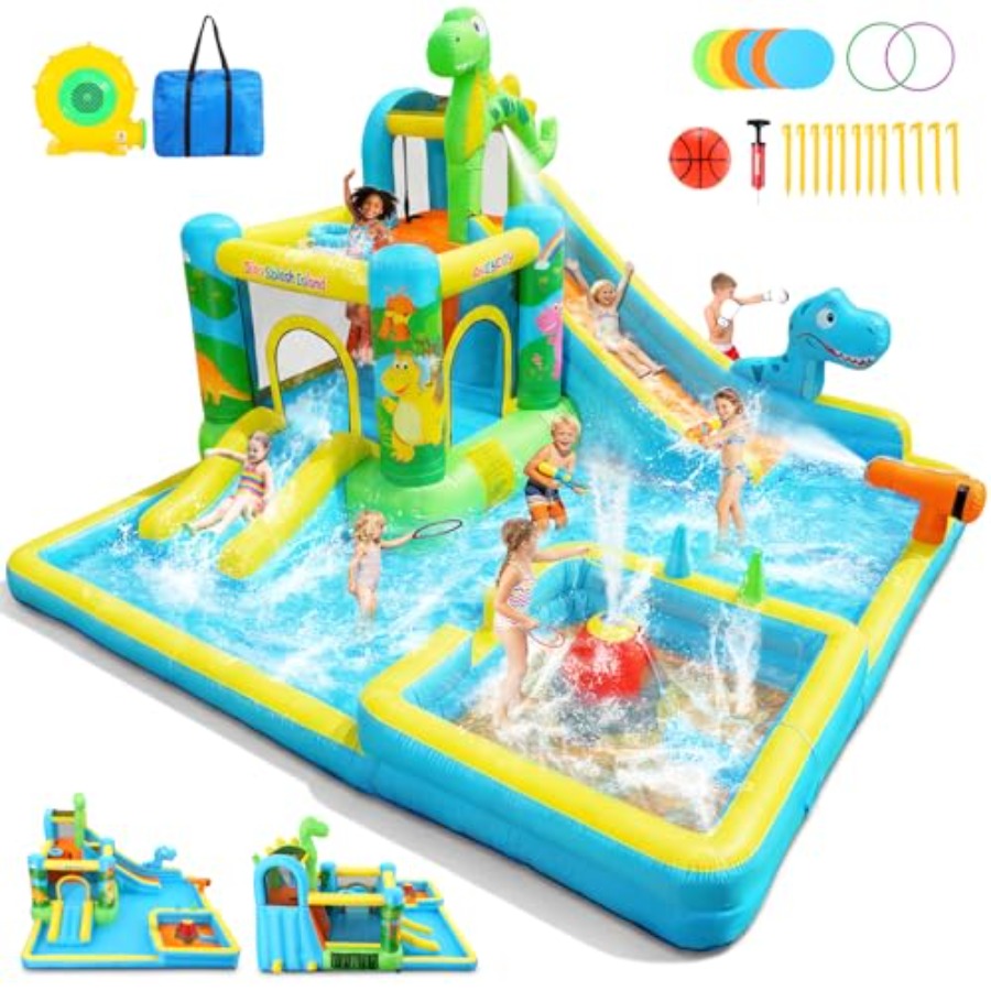 Outdoor backyard inflatable wa - Kids Outdoor House With Slide 评论和价格