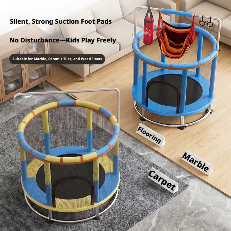 Trampoline with Protective Net - Kids Outdoor Swing Set 评论和价格