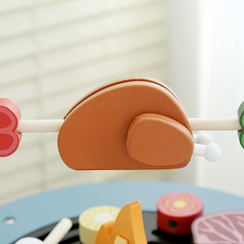 Wooden Barbecue Playset For Ki - Kids Outdoor Grill Set 评论和价格