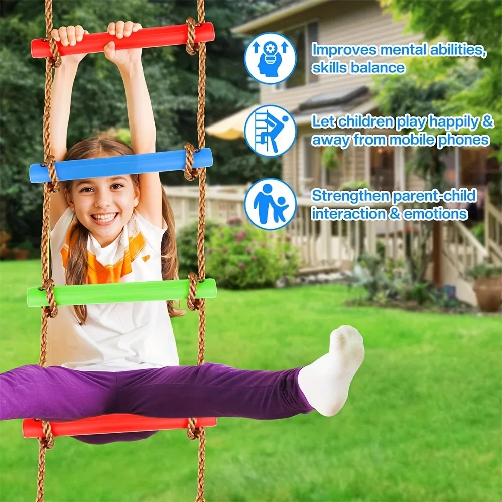 1pc Colorful Kids Climbing Lad - Kids Outdoor Ladder 评论和价格