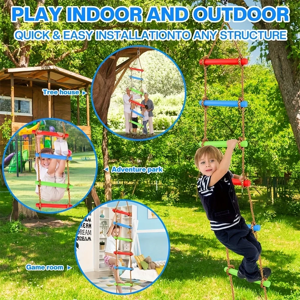 1pc Colorful Kids Climbing Lad - Kids Outdoor Ladder 评论和价格