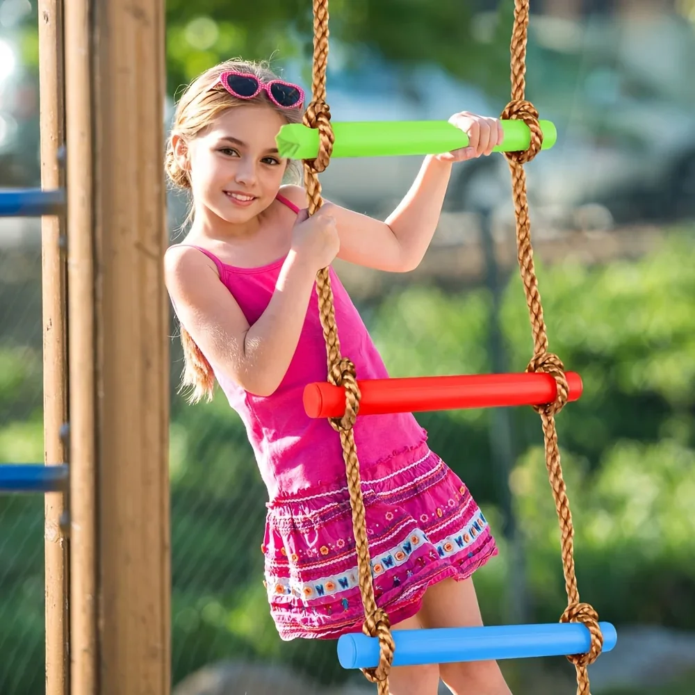 1pc Colorful Kids Climbing Lad - Kids Outdoor Ladder 评论和价格