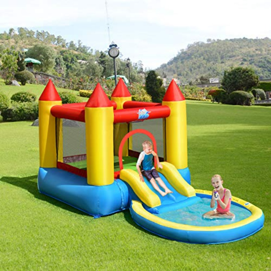 Outdoor backyard inflatable bo - Kids Outdoor Water Slide 评论和价格