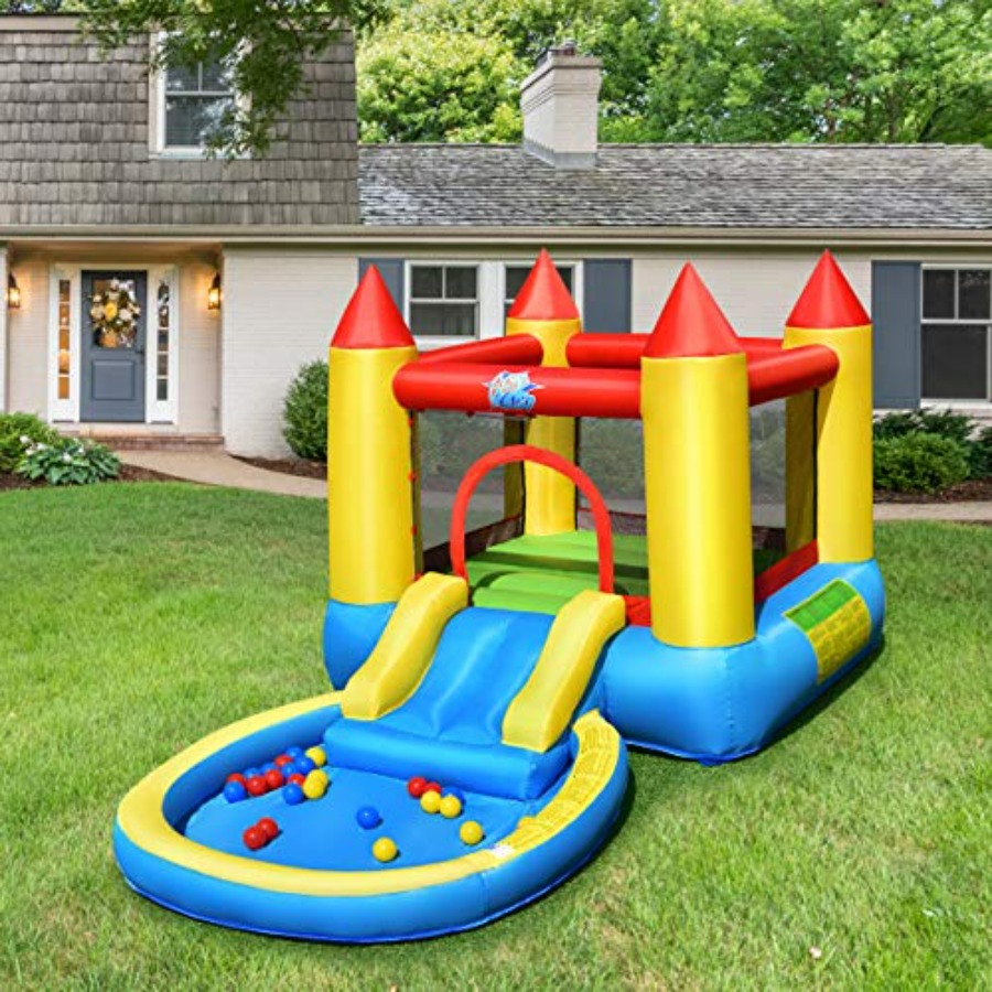 Outdoor backyard inflatable bo - Kids Outdoor Water Slide 评论和价格