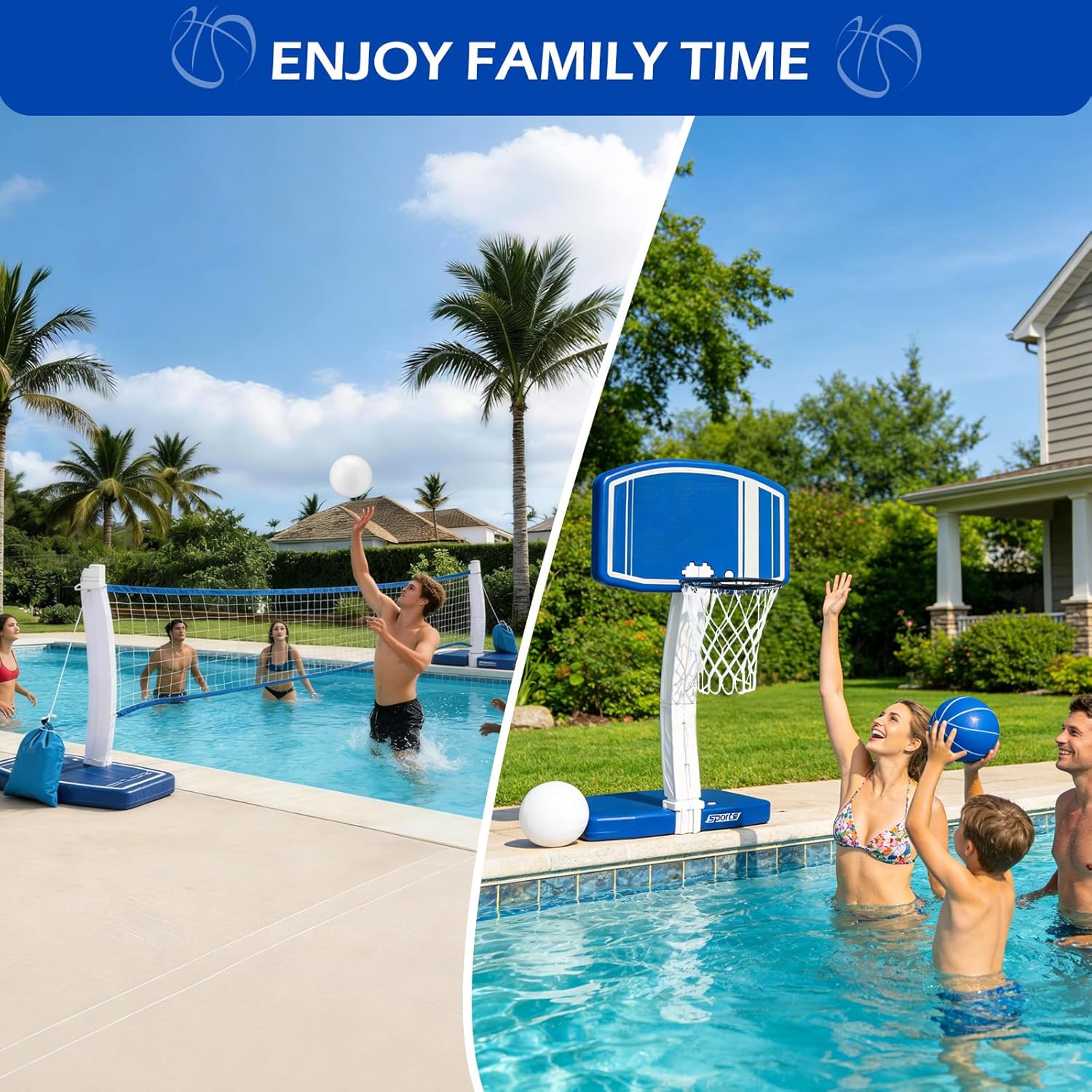Above Ground Pool Basketball H - Kids Outdoor Toys 评论和价格