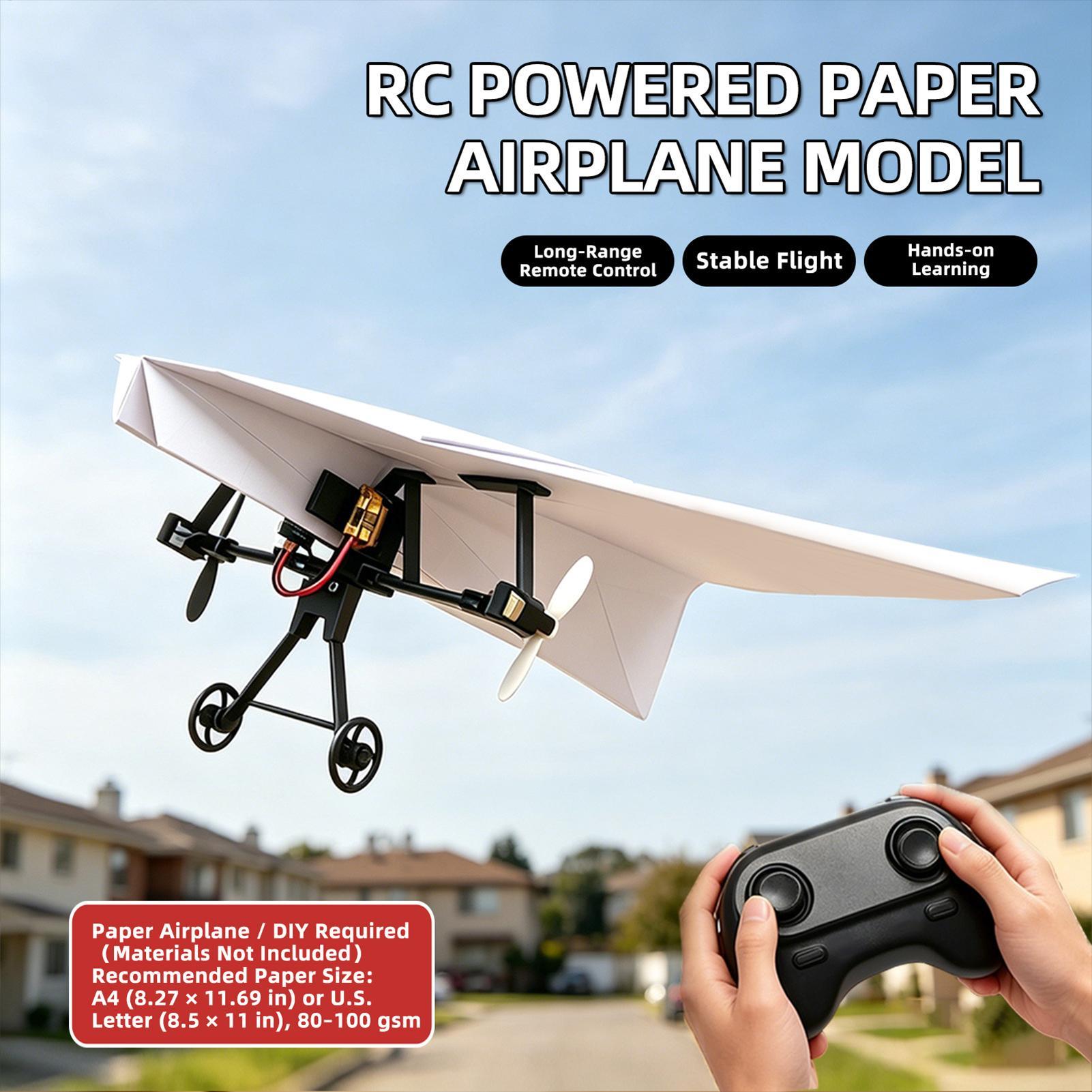 DIY RC Paper Airplane Kit Plan - Kids Outdoor Adventure 评论和价格