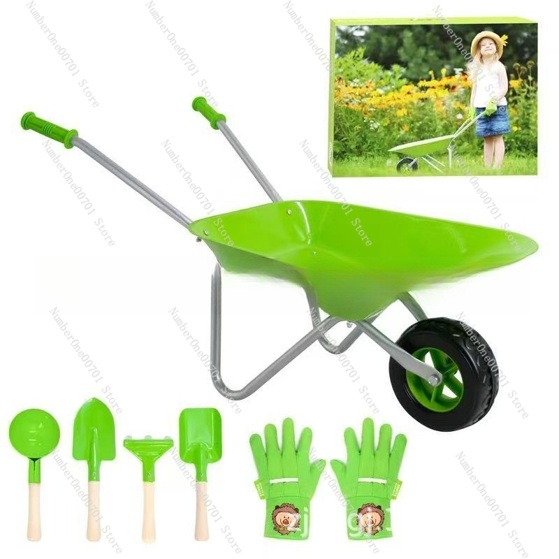 Kids Outdoor Wheelbarrow, Gree - Play Kids Outdoor 评论和价格