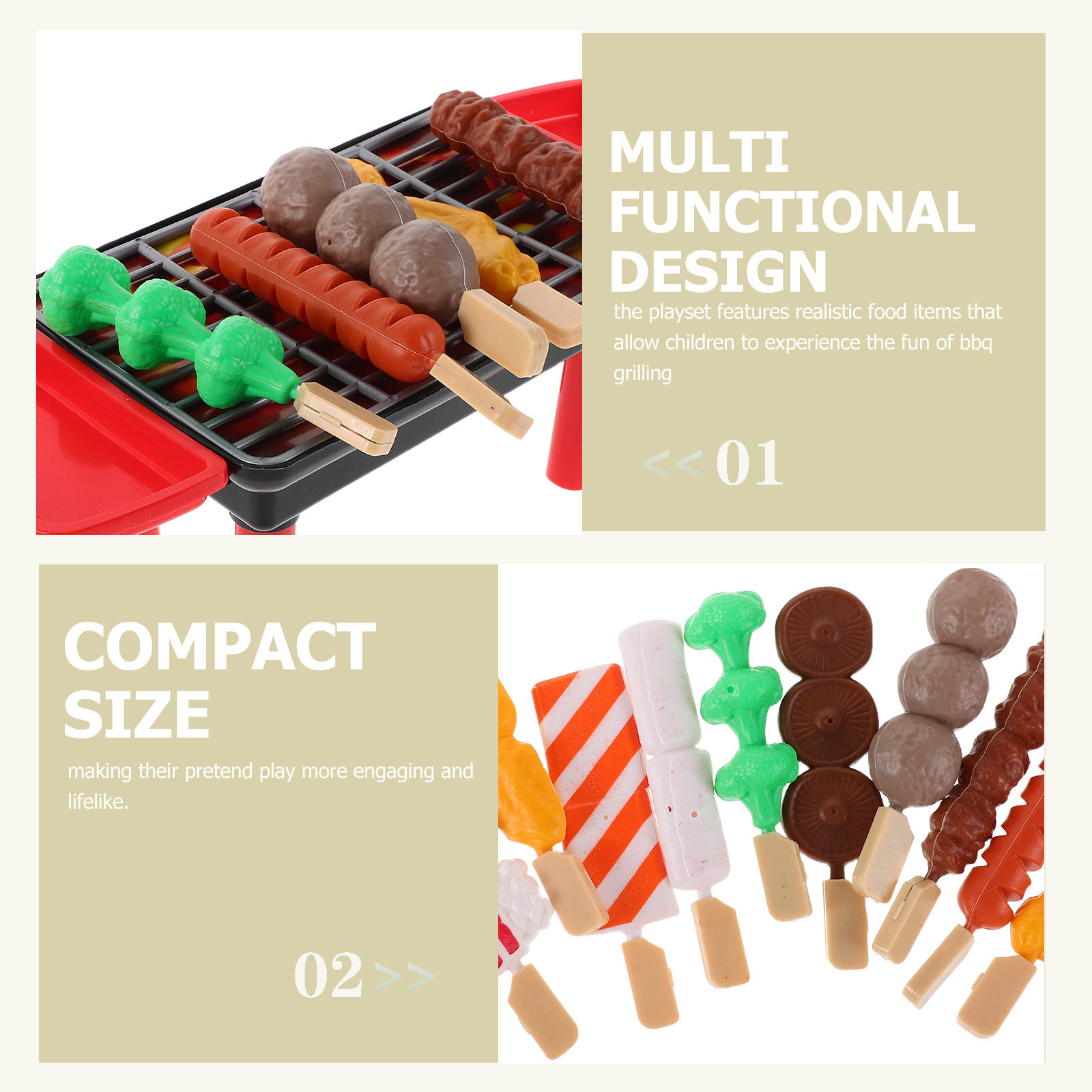 20Pcs Kids Bbq Grill Set Reali - Kids Outdoor Grill Set 评论和价格
