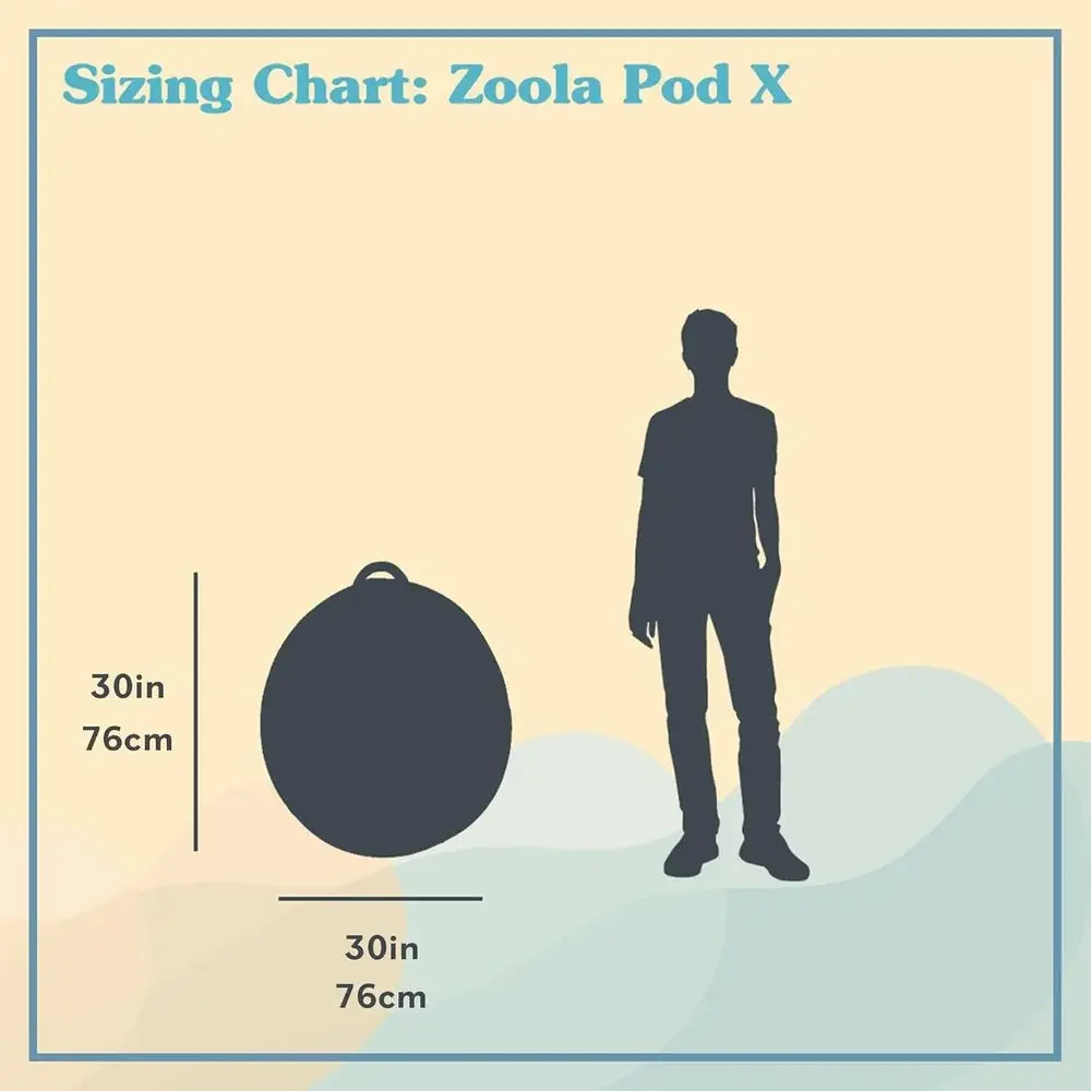 Zoola Pod X Outdoor Bean Bag C - Kids Outdoor Lounge Chair 评论和价格