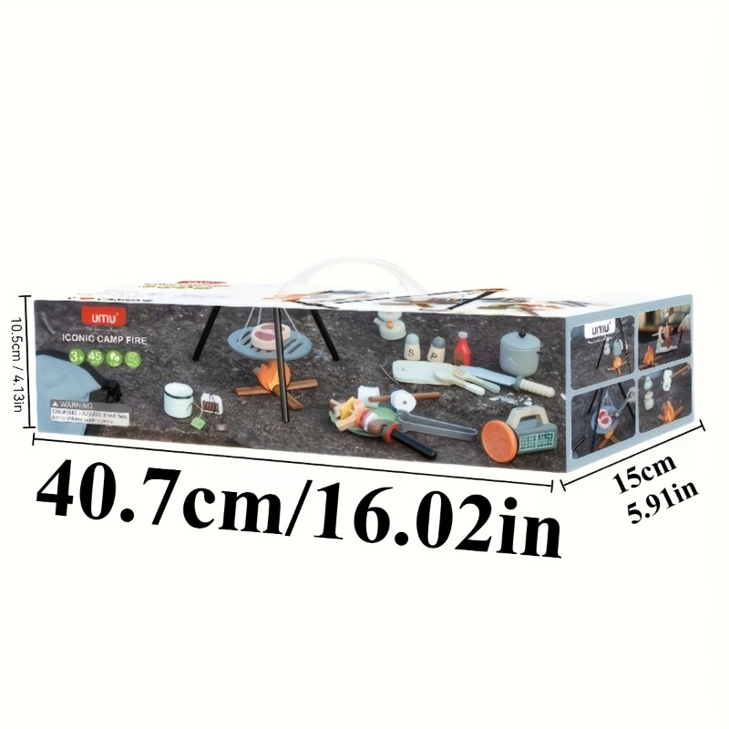 Kids Wooden Camping Toys Set w - Kids Outdoor Grill Set 评论和价格