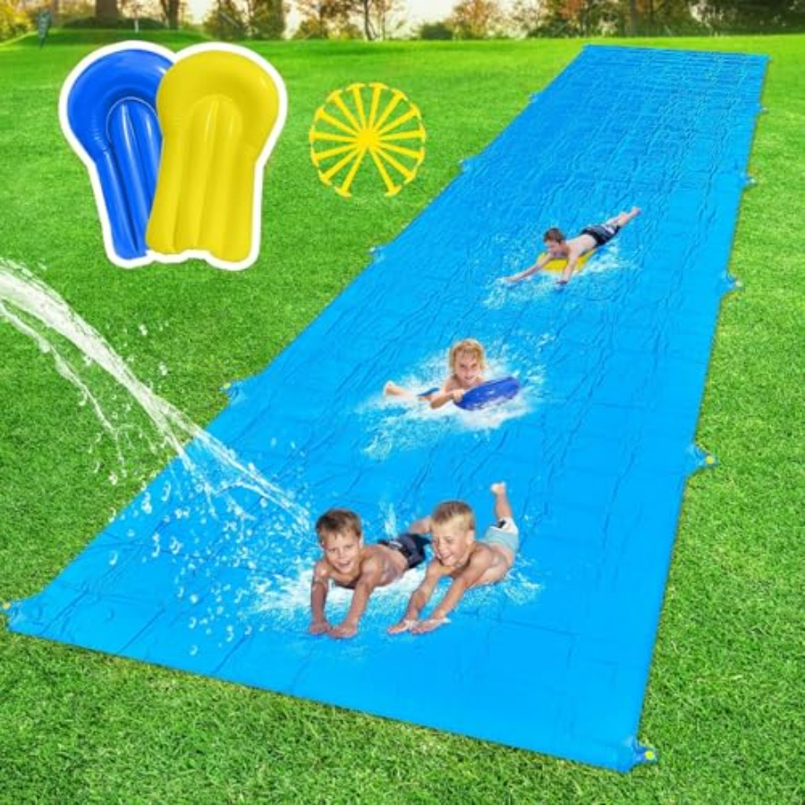 Backyard summer outdoor water  - Kids Outdoor Water Slide 评论和价格
