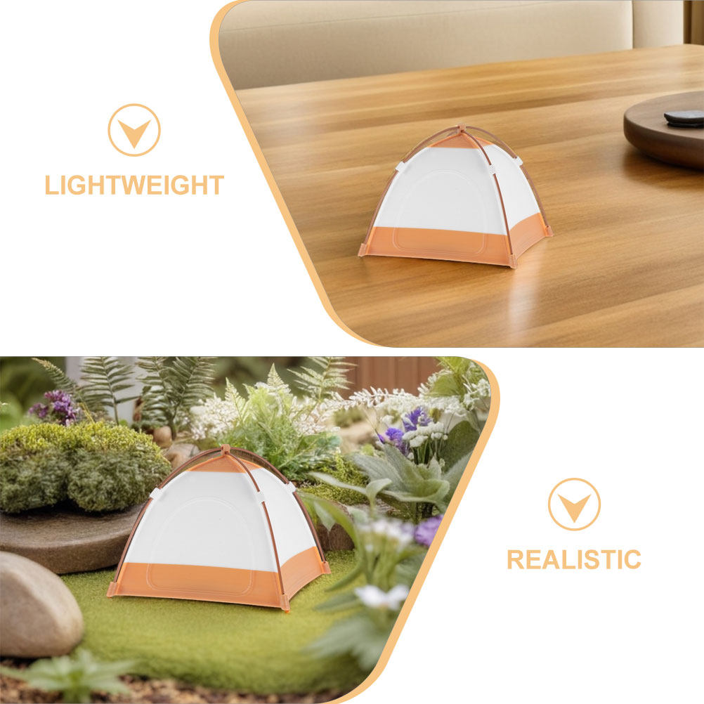 Miniature Tent 1:12 Scale Doll - Kids Outdoor Doll House 评论和价格