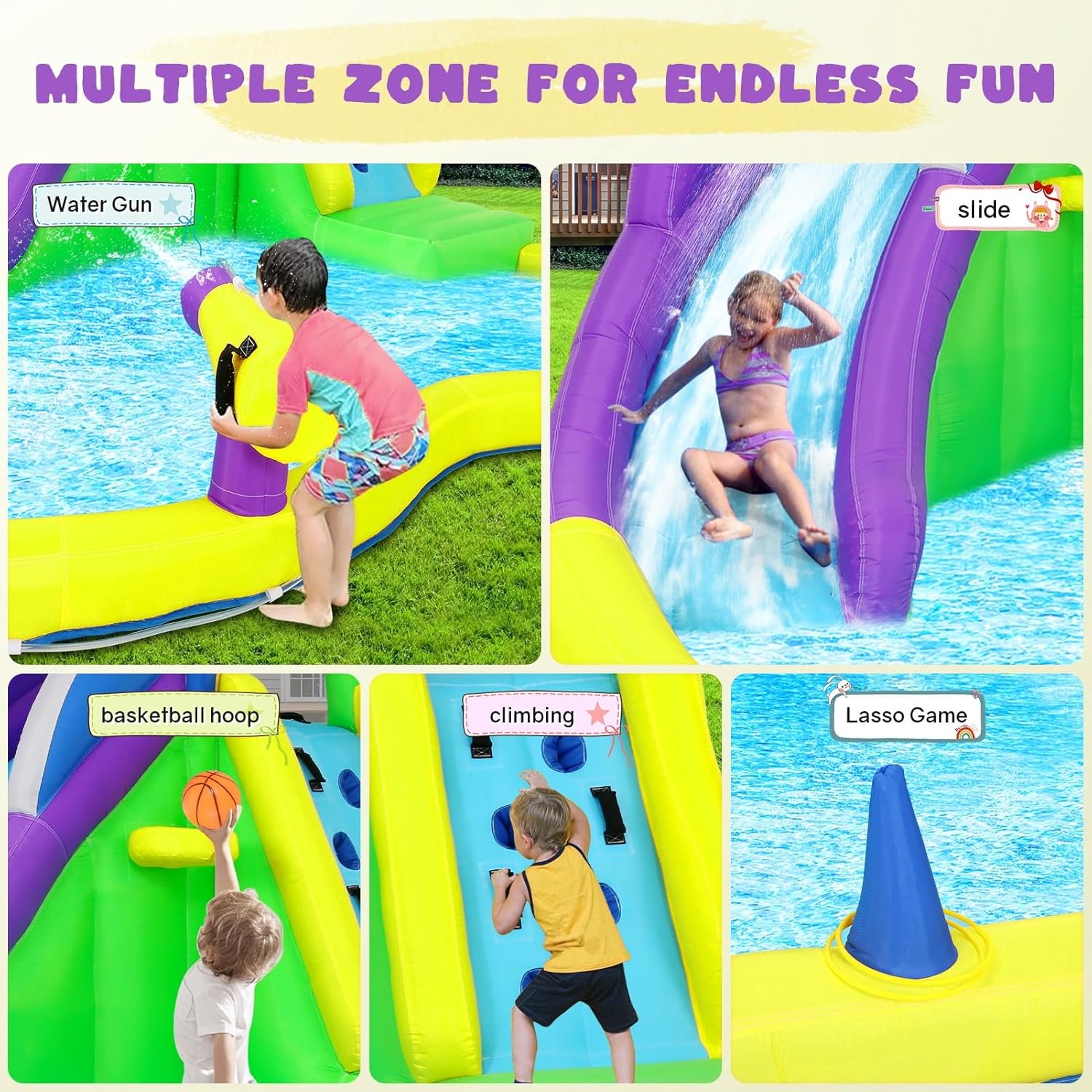 13x14FT Inflatable Bounce Hous - Play Kids Outdoor 评论和价格