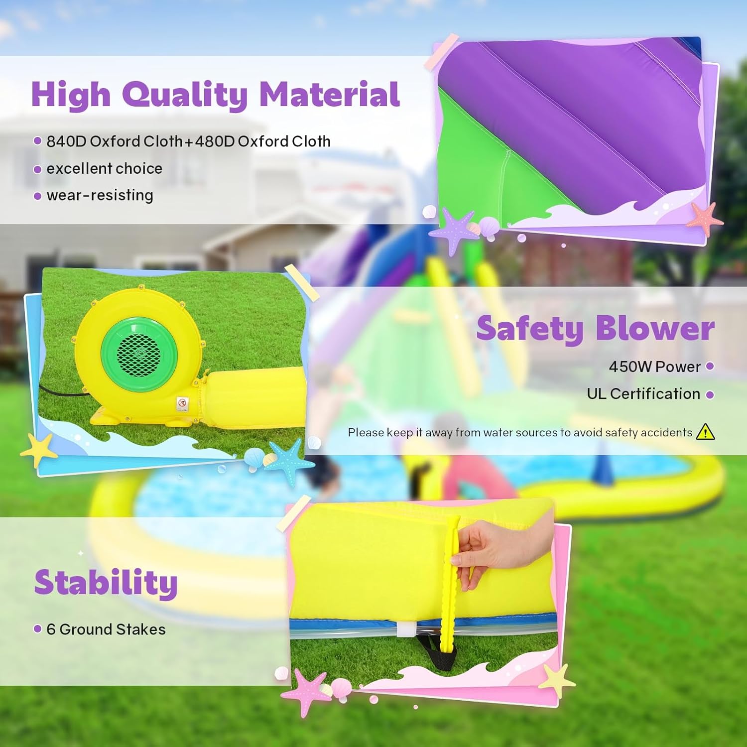 13x14FT Inflatable Bounce Hous - Play Kids Outdoor 评论和价格