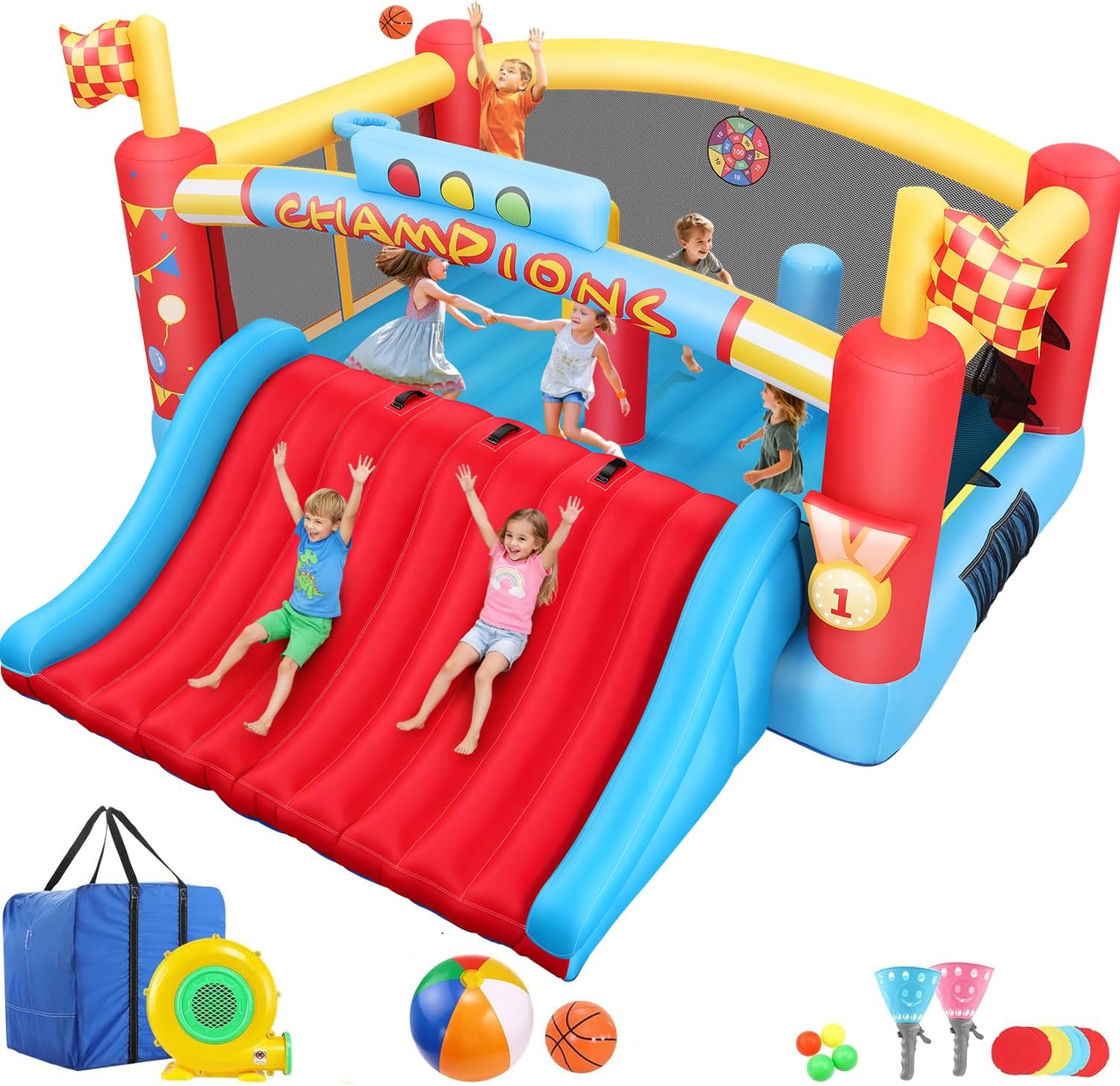 13FT Big Inflatable Bounce Hou - Kids Outdoor Games 评论和价格