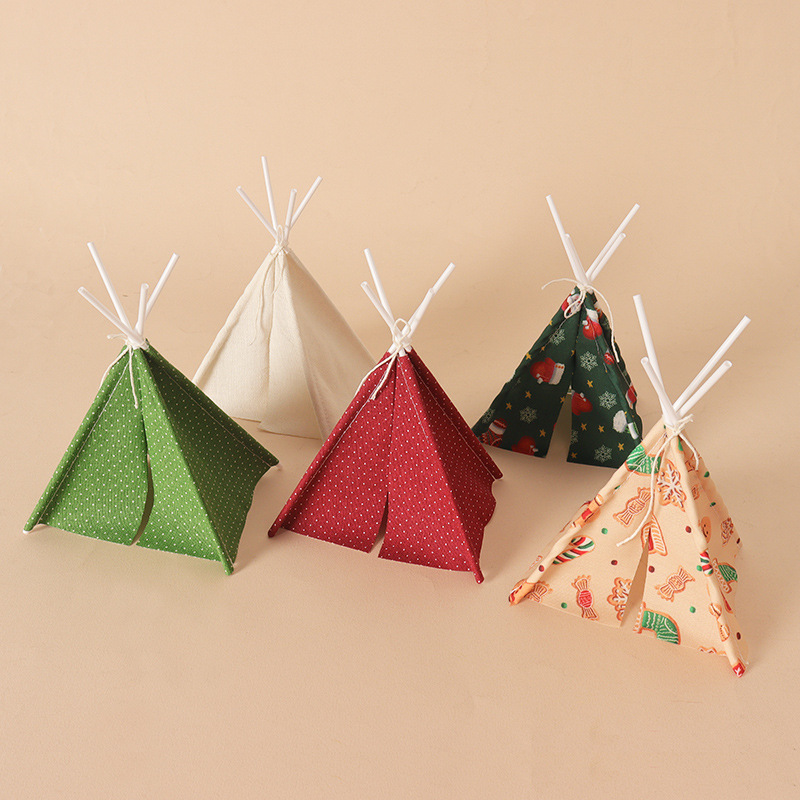 Dollhouse Mini Christmas Campi - Kids Outdoor Doll House 评论和价格