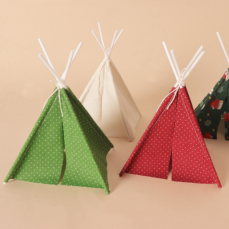 Dollhouse Mini Christmas Campi - Kids Outdoor Doll House 评论和价格