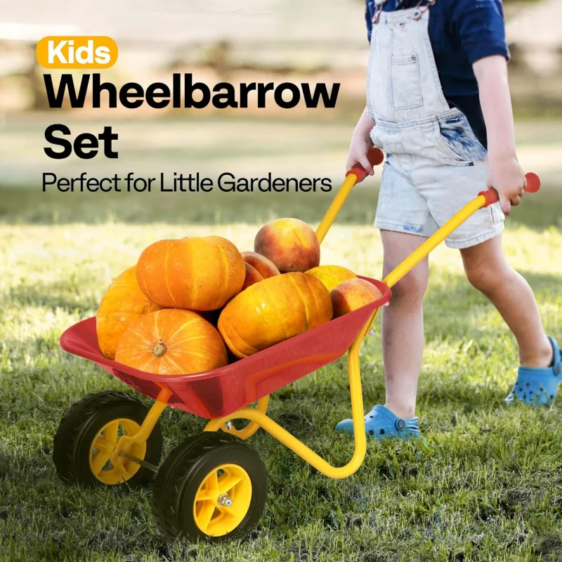 Kids Wheelbarrow Children Gard - Kids Outdoor Tools 评论和价格