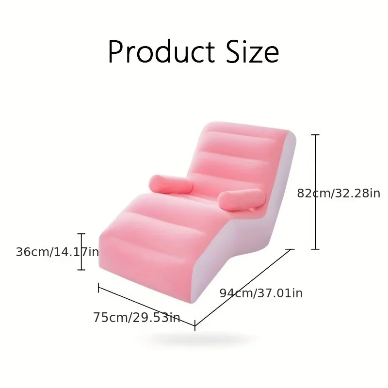 Inflatable Lazy Sofa Flocking  - Kids Outdoor Lounge Chair 评论和价格