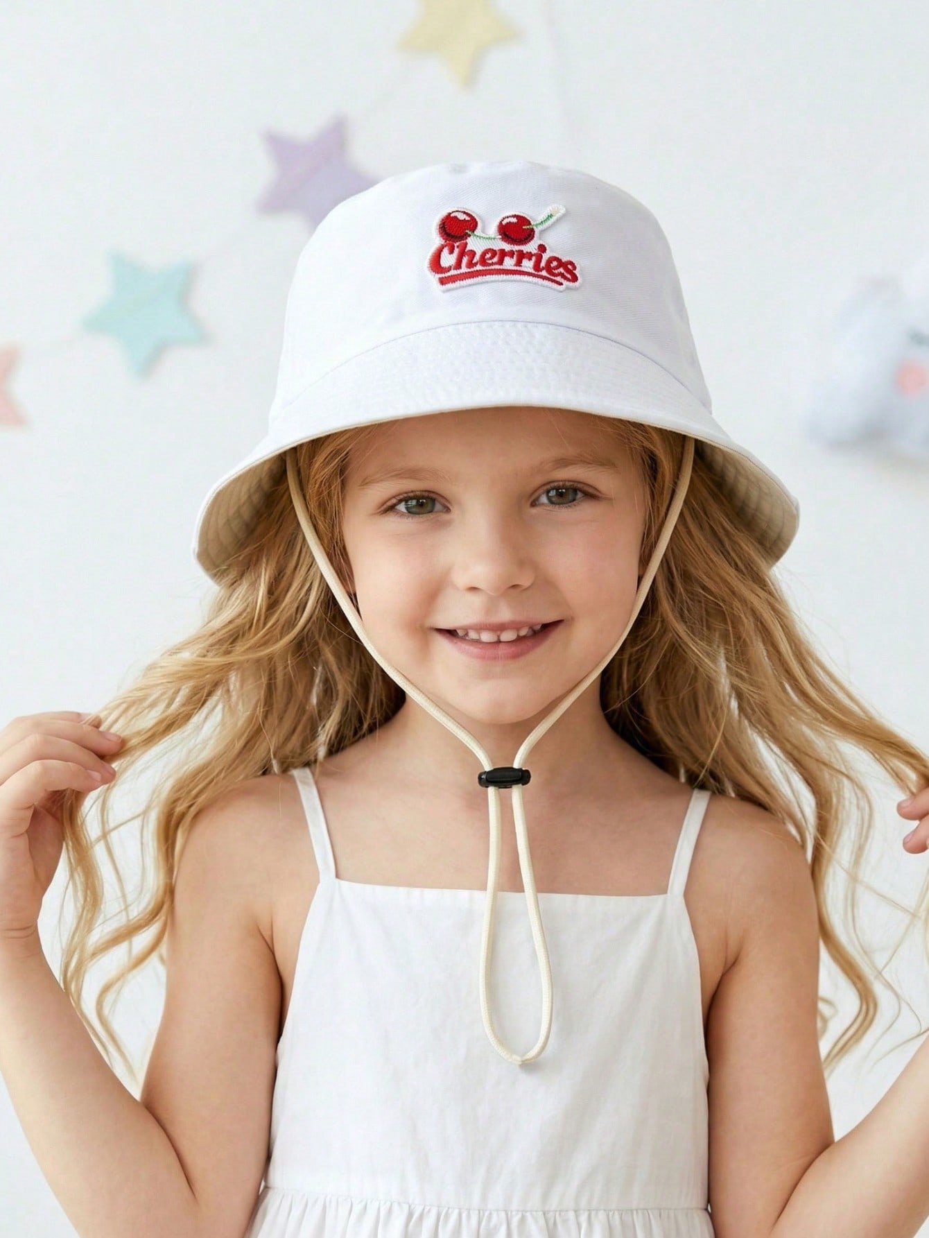 1Pc 2-6Y Kids Red Cherry Fishe - Kids Outdoor Hat 评论和价格